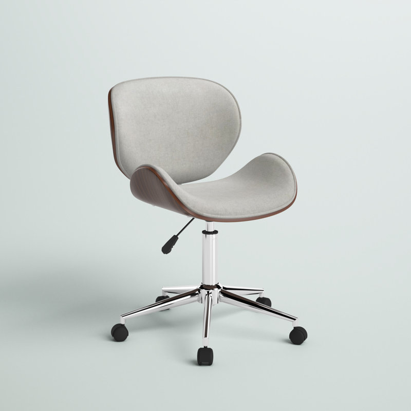 Sigler Adjustable Height Swivel Task Chair, Light Gray