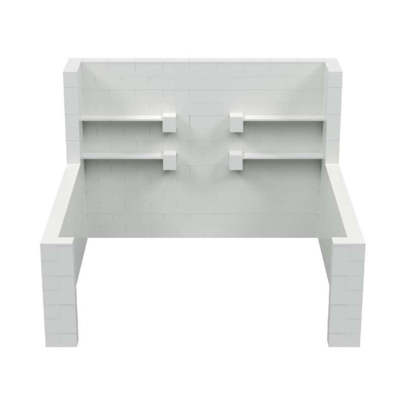 Ensemble de kiosque pour salon professionnel, Translucide