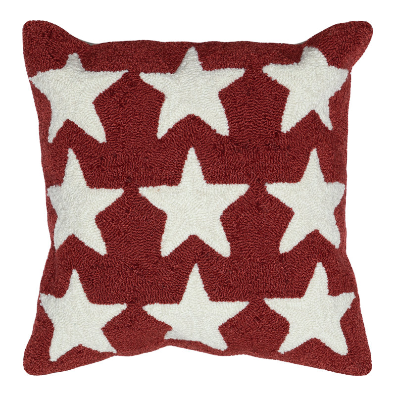 Frontporch Outdoor Square Pillow Cover & Insert, Red