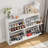 Shoe Storage Cabinet with 4 Flip-Out Drawers