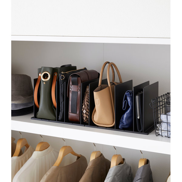 Yamazaki Home Purse Organizer/Bag Divider For Closet Shelf, Plastic