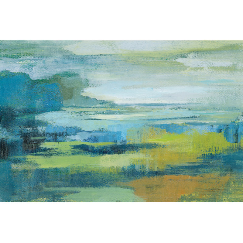 «Early Spring Lake» par Silvia Vassileva, reproduction d'art sur toile tendue, H 24 po x l 36 po
