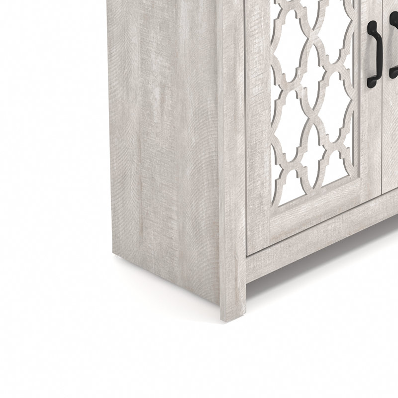 Chessani 12 Pair Shoe Storage Cabinet, Dusty Gray Oak