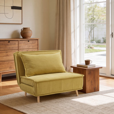 Mikell Upholstered Convertible Sleeper Accent Chair