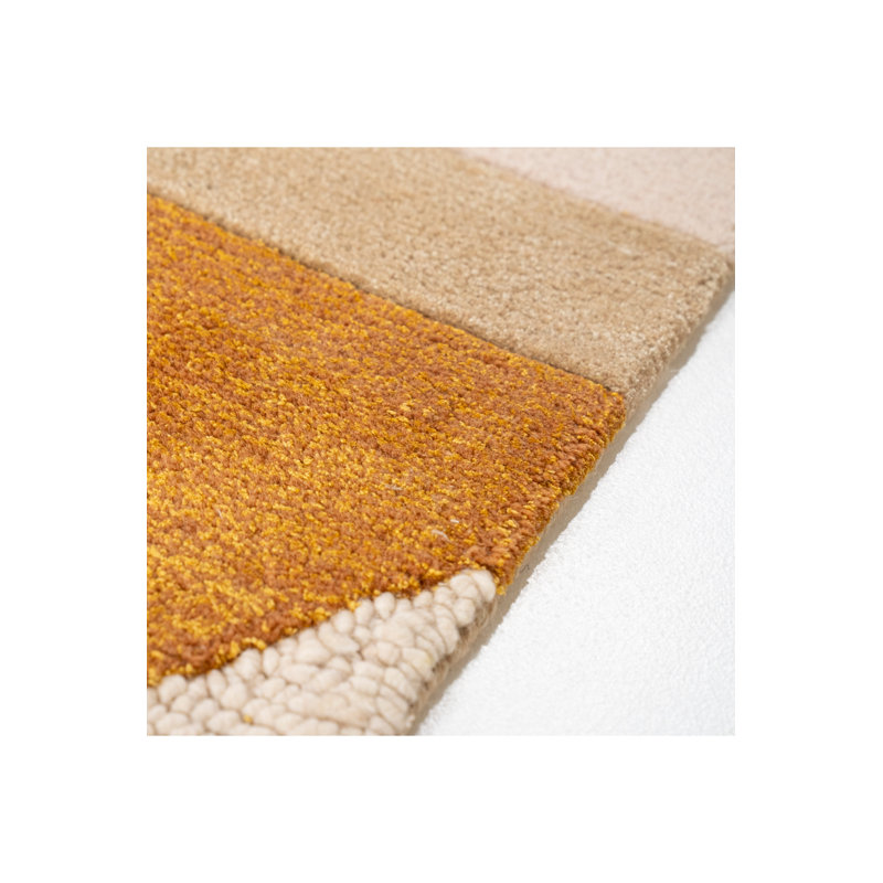 Rug Geometric Area Rug in Mustard