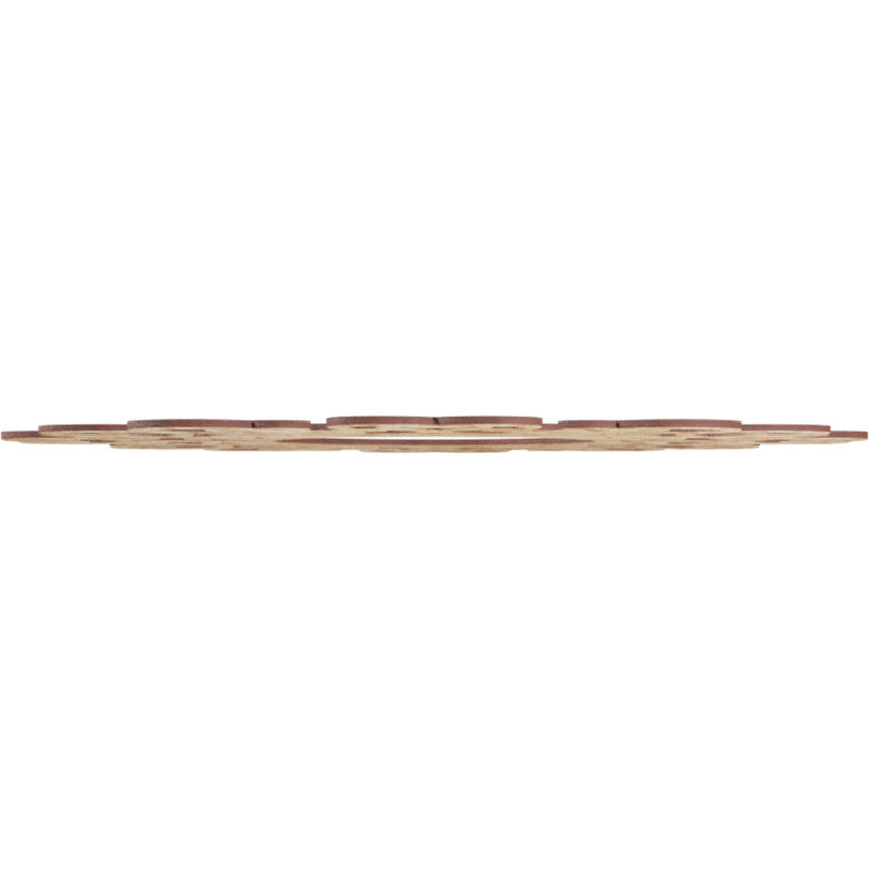 Médaillon de plafond à charpente en bois Reims 34 po x P 13 po x P 1/4 po, Chêne rouge, H 28 po x l 28 po x P 0,38 po
