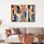 Oliver Gal Vibrant Connections Set Abstract - Heavy Gel Top Coat Framed Canvas Art-1771804704-1771804732