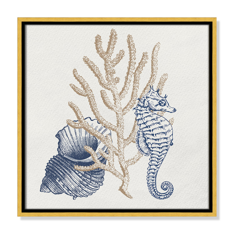 «Into the Sea II» par Kimberly Allen, Or, H 17,5 po x l 17,5 po