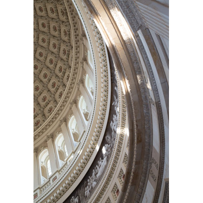 " U.S. Capitol Building Rotunda Interior Upward Facing - Side Edge Detail Color "