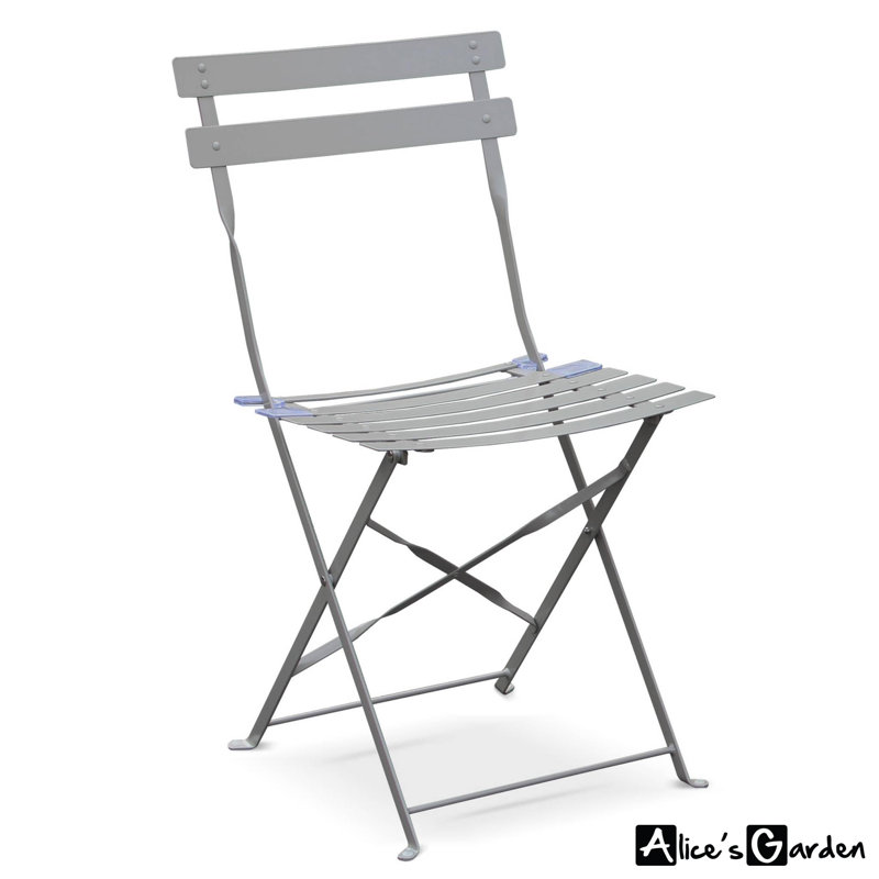 Westcliff Bistro Table Set with 2 Chairs, Grey