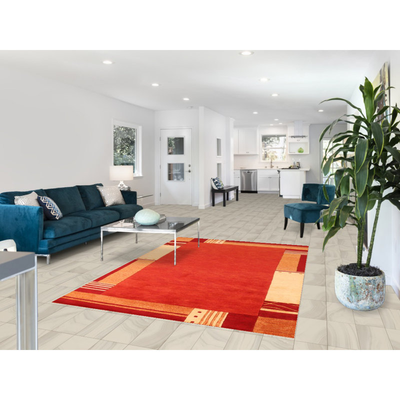 Tapis orange orange Gabbeh