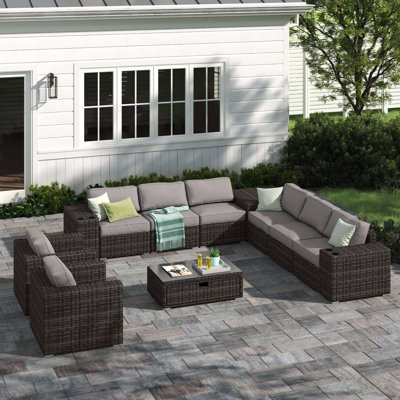 Demarest fully assembled 8 Person Seating Group
