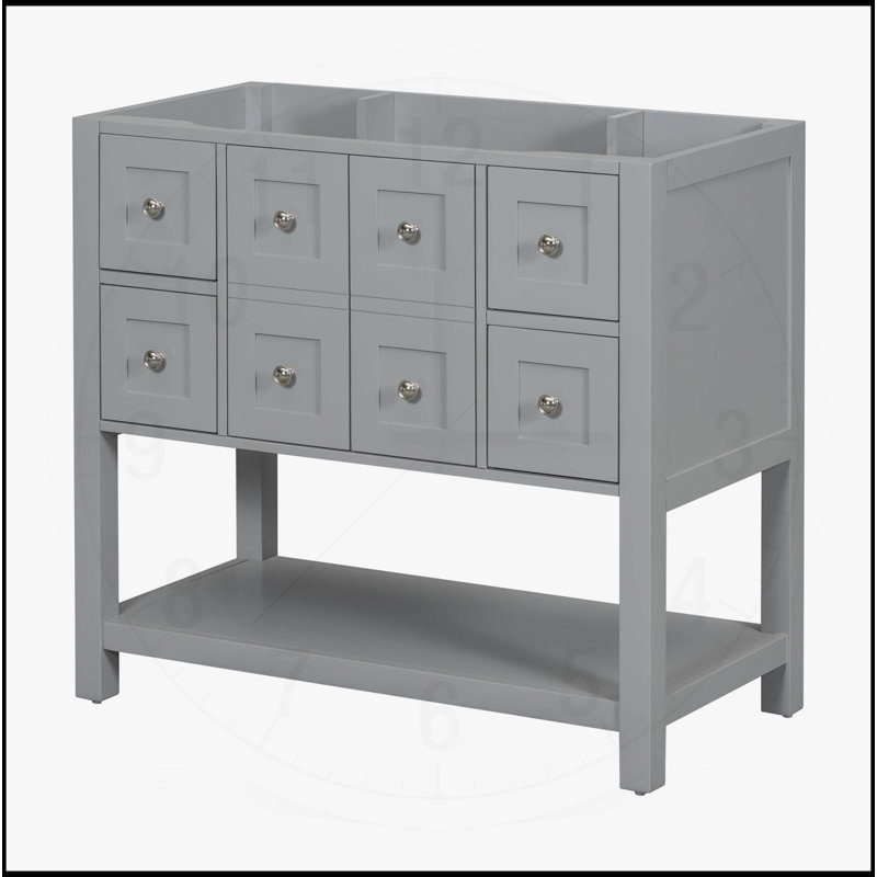 36'' Bathroom Vanity without Sink, Gray