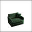 Luxueux fauteuil avec repose-pieds Ille pour le confort et le style.