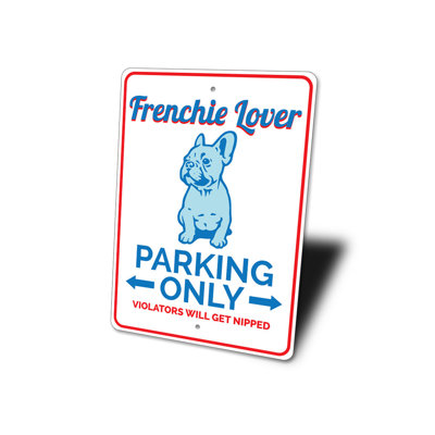 Enseigne en aluminium Frenchie
