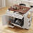 Versatile Farmhouse Kitchen Island With Drop Leaf, Removable Racks, Drawers, And Wheels For Enhanced Storage And Mobility-455750146