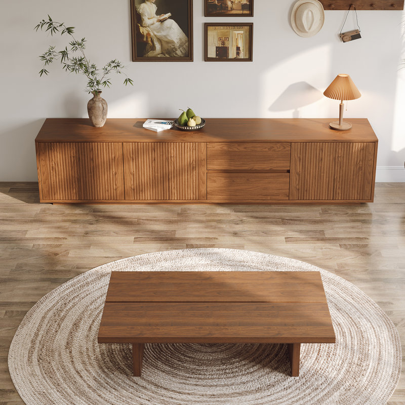 Ensemble de salon Mid-Century brun