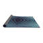 Tapis bleu/noir à motifs-1068351885