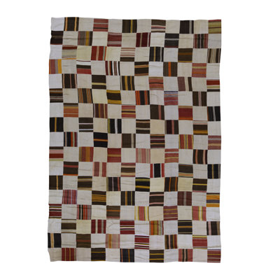 Wool Patchwork Area Rug
