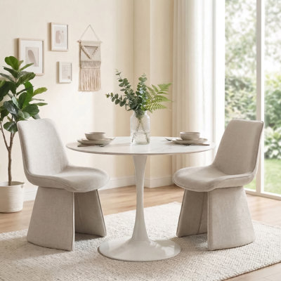 Chaises d'appoint modernes rembourrées avec silhouette incurvée