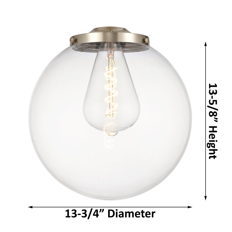 Alphonsa 1 - Light Single Pendant, Clear, Matte Black
