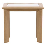 Keenan Mindi Wood End Table, Natural