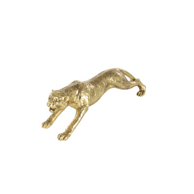 Polystone Leopard Decorative Sculpture