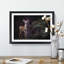 Curious Fawn in Abstract - Picture Frame Painting Print-55679583-55679589