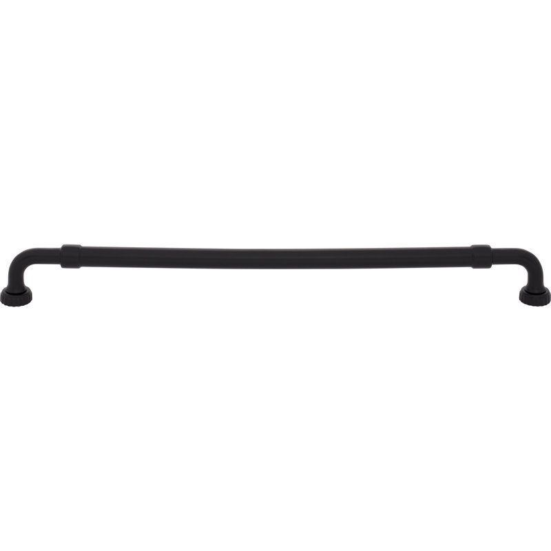 Holden Bar Pull, Flat Black, 12" Center To Center