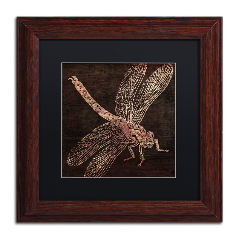 Jadaya «Dragonfly» par Color Bakery, impression encadrée, H 11 po x l 14 po x P 0,5 po, Noir