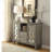Velika Weathered Gray Finish Console Table W/ 1 Open Compartment Storage