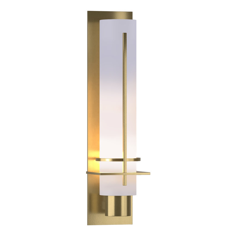 After Hours Flush Mounted Sconce, Modern Brass
