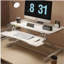 Bureau de 32 pouces avec hauteur réglable, double moniteur et poste de travail pour ordinateur portable, avec large plateau pour clavier-1808728790