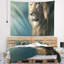 Lion avec une tapisserie serious look Animal-28485747