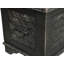 Repose-pieds géométrique en bois massif sculpté-1285618685