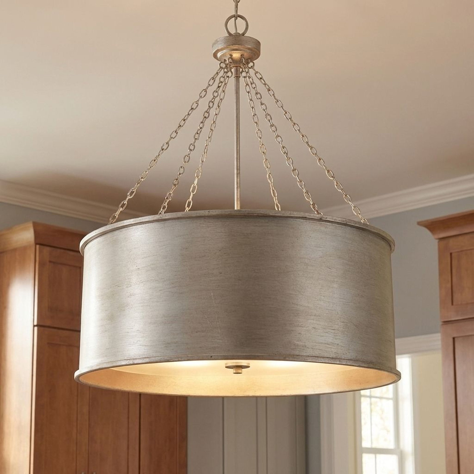 Soho 6-Light Chandelier, Silver Patina