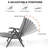 Cllgone 45" Long Reclining Steamer-583134902
