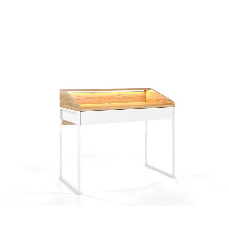 Caolain Desk, Yellow/White