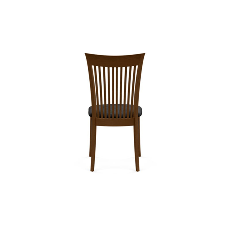 Sarah Upholstered Dining Chair, Saddle Cherry, Onyx Microsuede