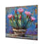 Cactus rose en poterie du désert - impression d'art mural cactus floral-791165699-791165706