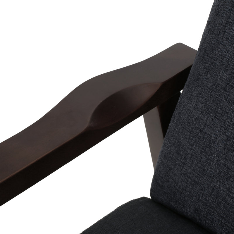Kalstrom Recliner, Charcoal 100% Polyester
