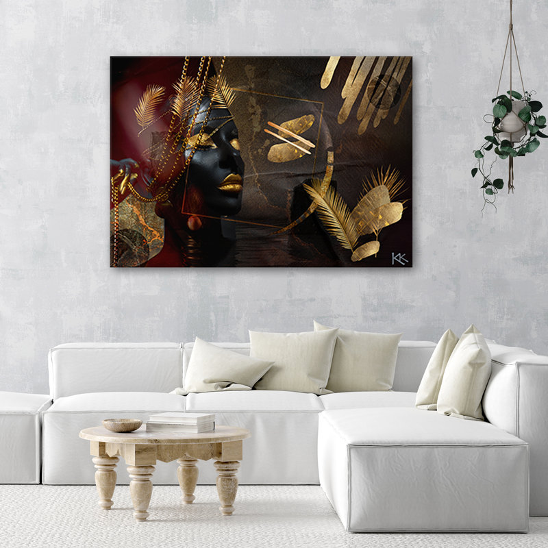 African Woman - No Frame Print on Canvas