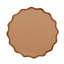 Miroir mural rond ondulé avec cadre en bois massif-399518032