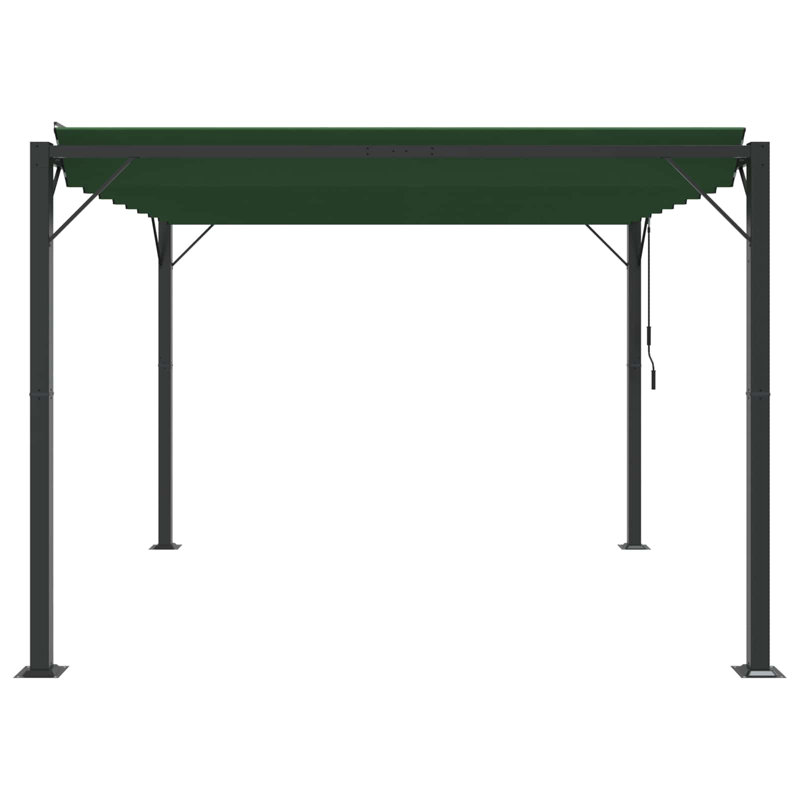 vidaXL Gazebo with Louvered Roof Outdoor Patio Pavilion Fabric and Aluminium