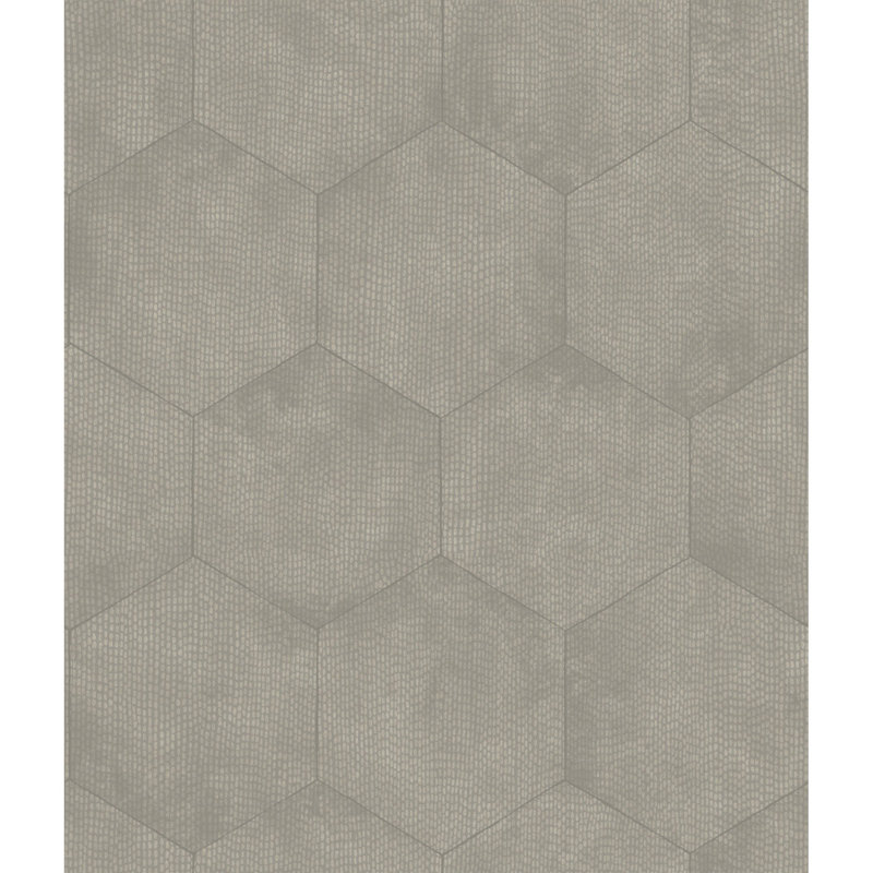 Curio Mineral Geometric Wallpaper Roll, Gray