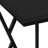 Black Accent Table For Living Room Snacks, Modern Style With Asymmetrical Triangle Metal Detail, 10.53 In Depth, 18.71 Width, Assembly Required Table, Design Room, Inches Long, 18.25 Wide, Needed