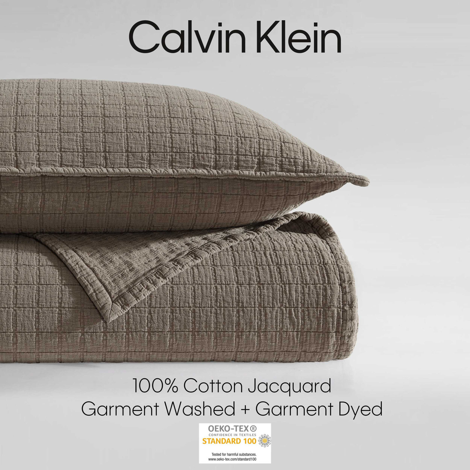 Garment Washed Cotton Shams, Queen, Plum