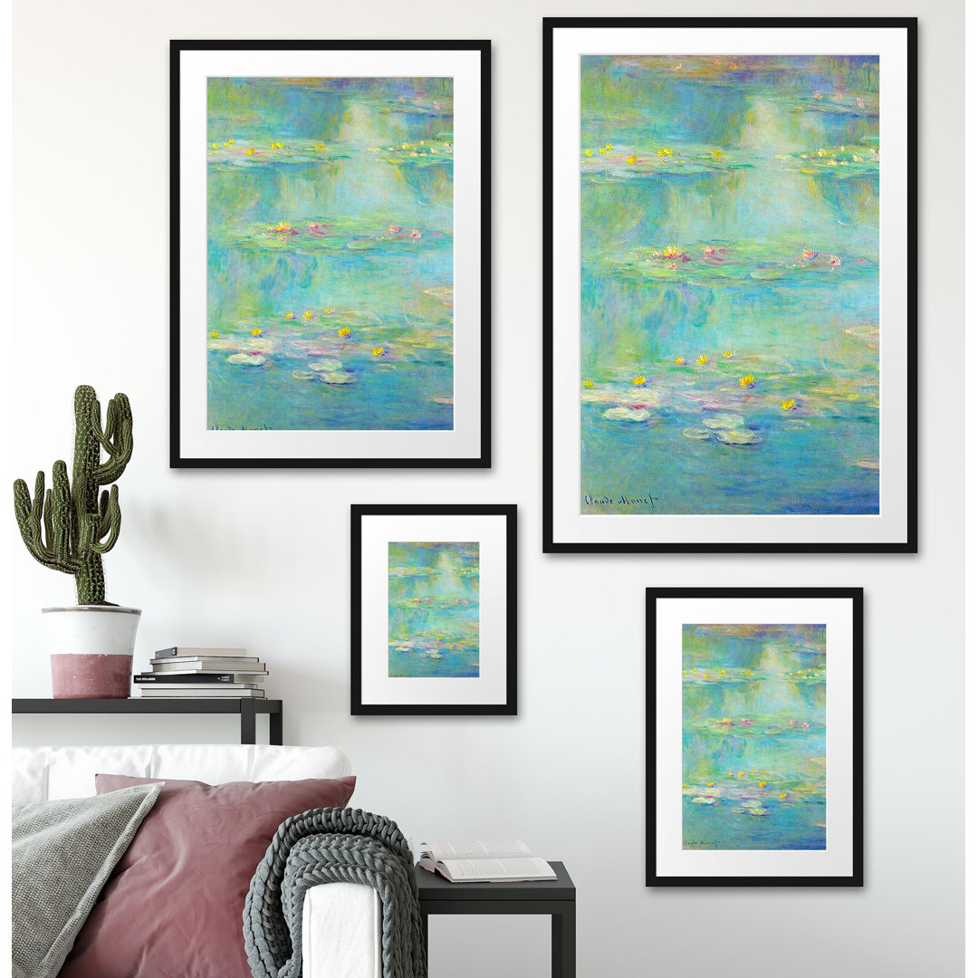 Gerahmter Kunstdruck Water Lilies X von Claude Monet