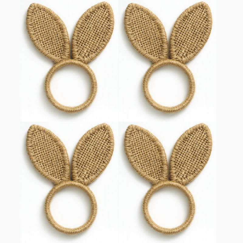 Rond de serviette en toile de jute