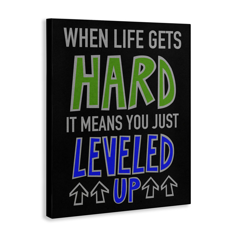 Art mural sur toile "Leveled Up in Life" par Marcus Prime, H 20 po x l 16 po